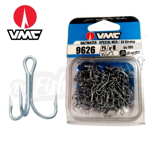 VMC SALTWATER 3X STRONG TREBLE HOOK 9626PS 100PCS