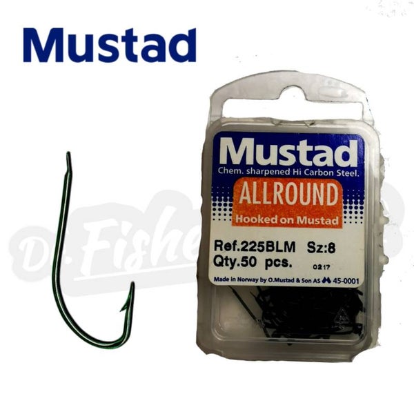 MUSTAD HOOKS 225BLM 50PCS