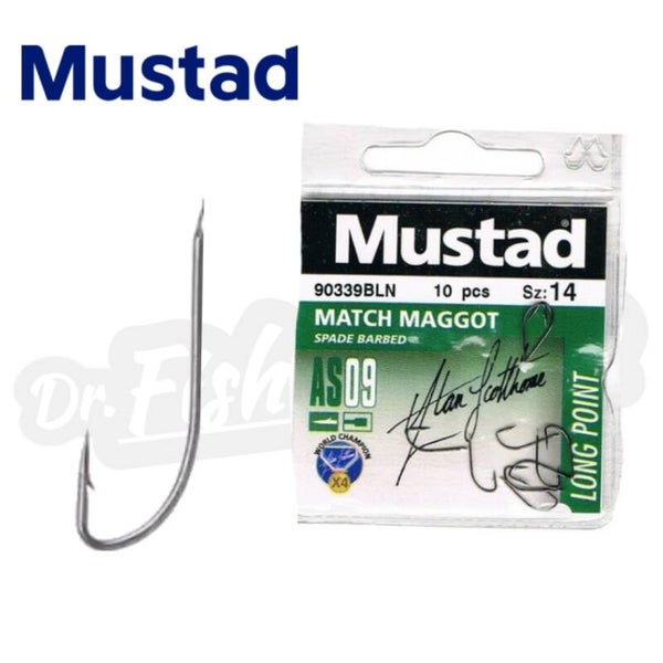 MUSTAD HOOKS 90339NPBLN 10PCS NO8