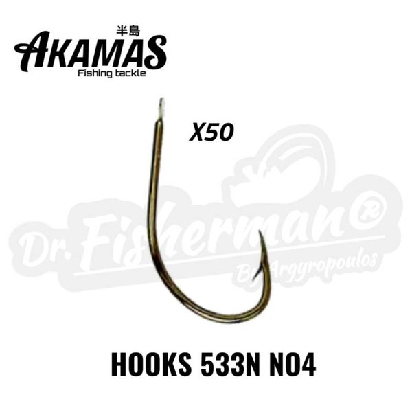 AKAMAS HOOKS 533 NO4 50PCS