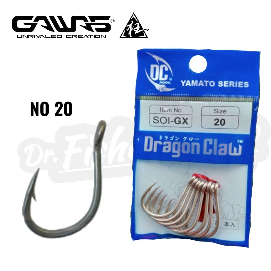 GAWAS DRAGON CLAW SOI-GX NO20 8PCS