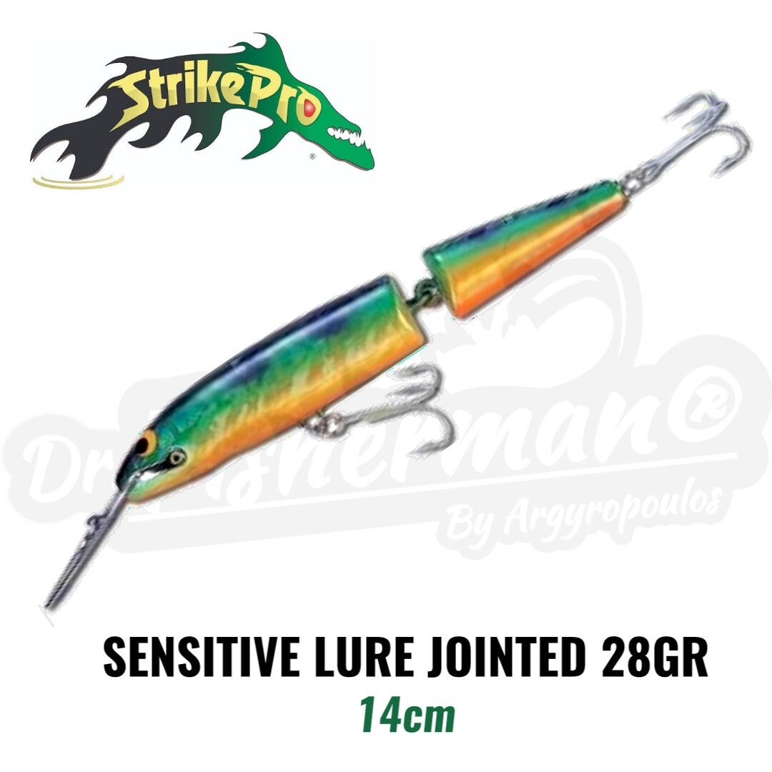 STRIKE PRO SENSITIVE JOINTED LURE CDJ-014 #017 14CM 28GR