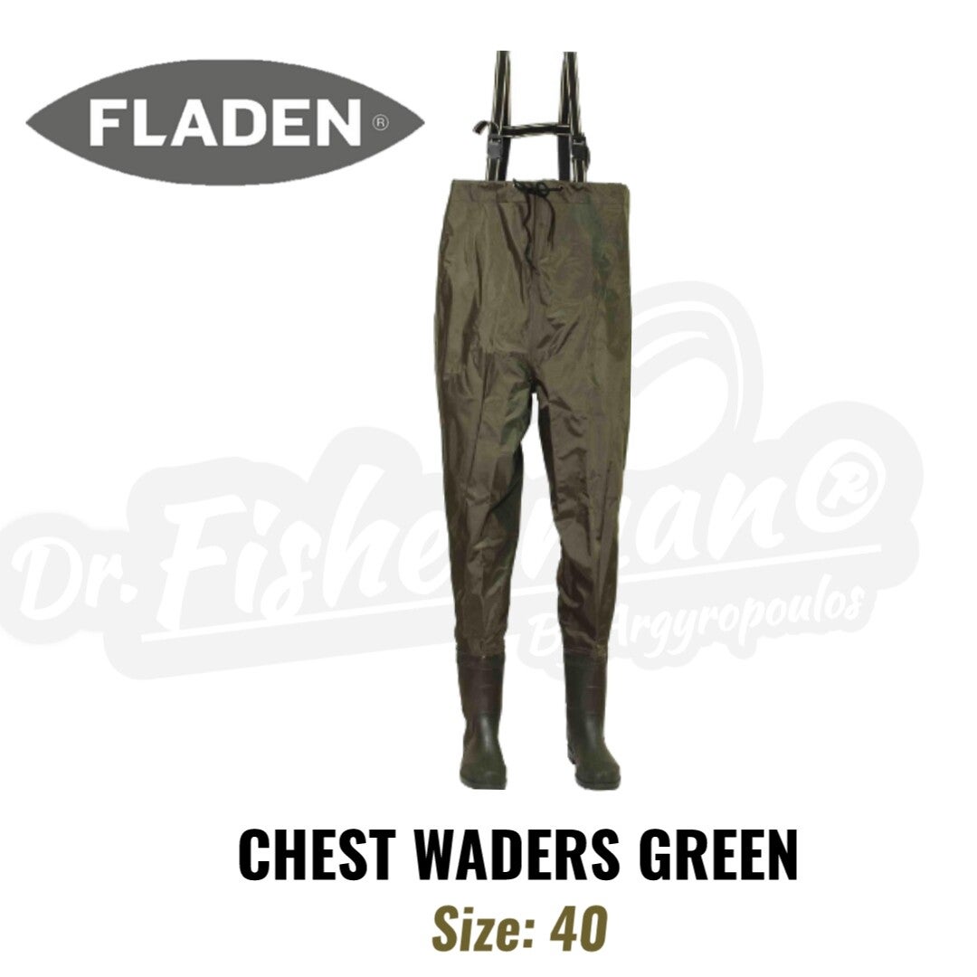 FLADEN CHEST WADERS GREEN NO40
