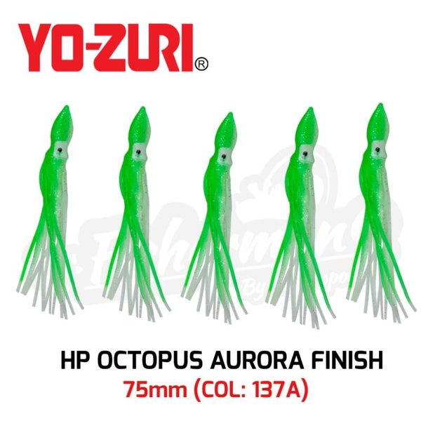 YO-ZURI HP OCTOPUS AURORA FINISH 75MM COL: 137A GREEN