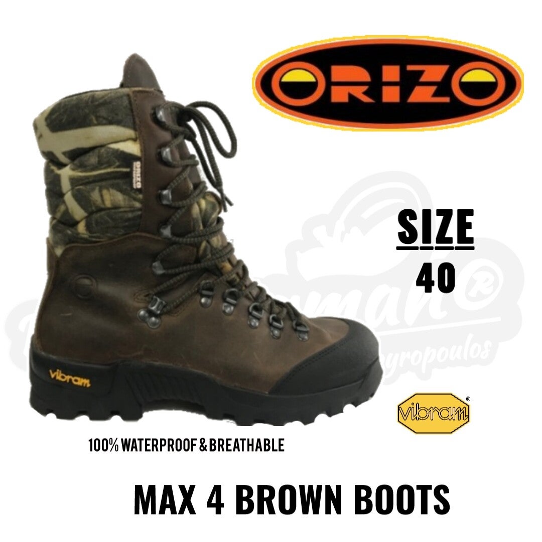 ORIZO MAX 4 BROWN BOOTS NO40