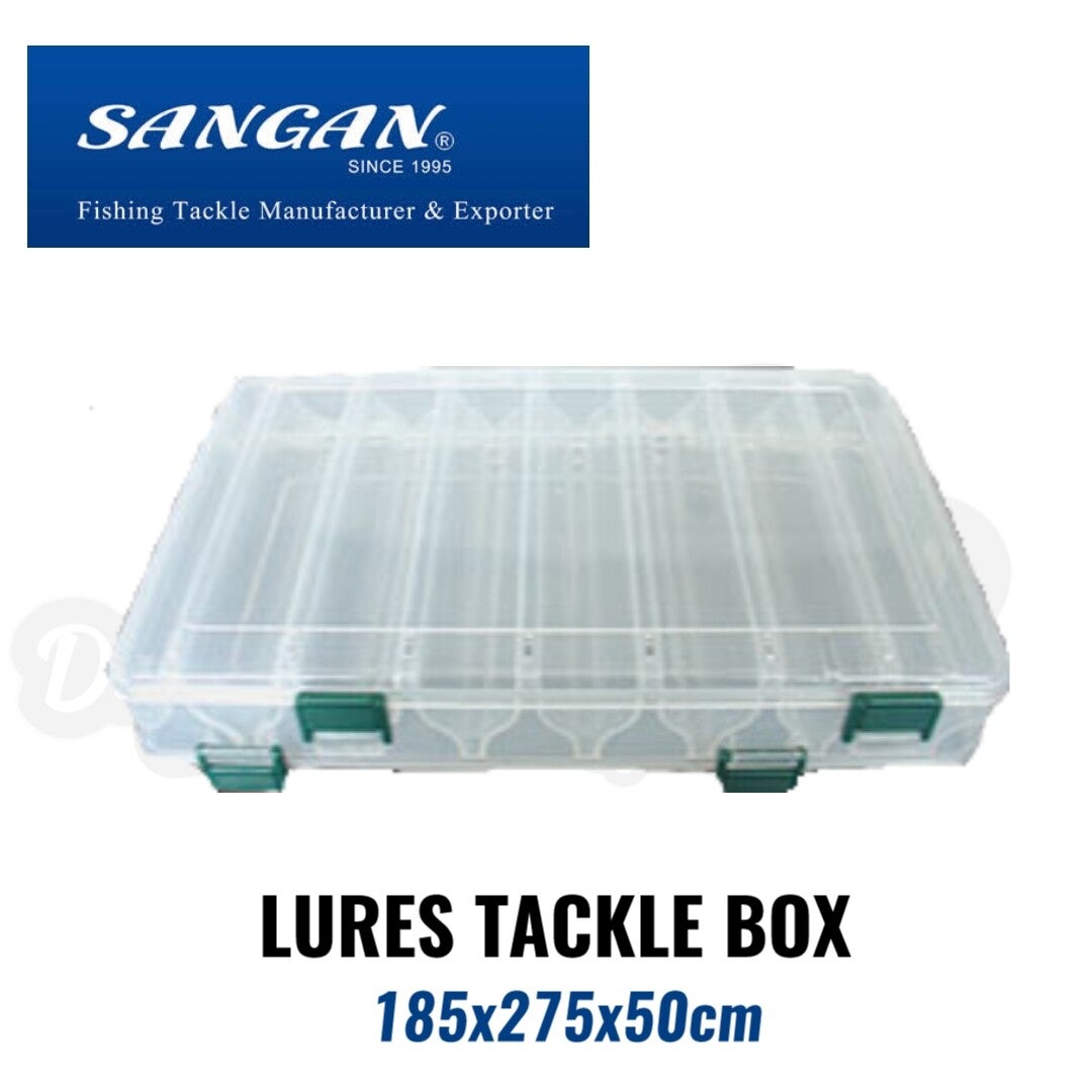 SANGAN LURES TACKLE BOX 185X275X50CM