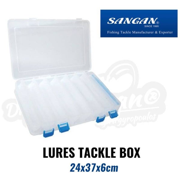 SANGAN LURES TACKLE BOX 24X37X6CM