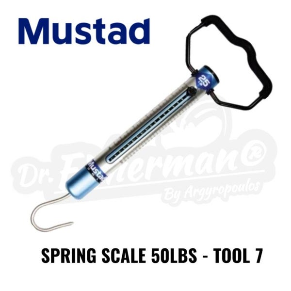 MUSTAD SPRING SCALE 50LBS TOOL 7