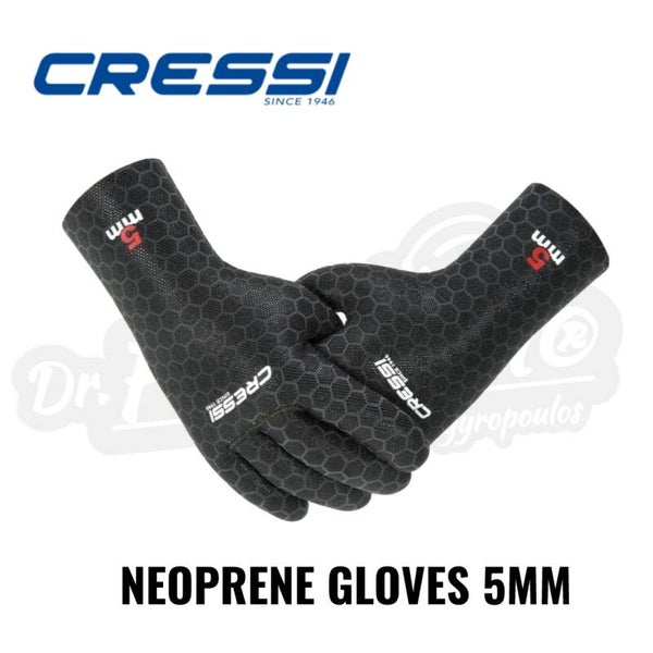 CRESSI NEOPRENE GLOVES 5MM SIZE MEDIUM