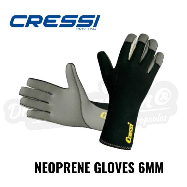 CRESSI NEOPRENE GLOVES 6MM SIZE LARGE