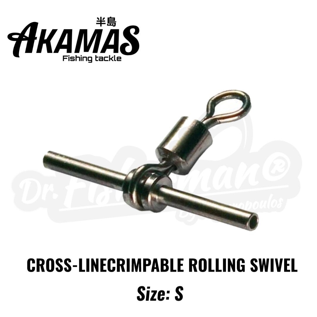 AKAMAS CROSS-LINECRIMPABLE ROLLING SWIVEL SIZE:S