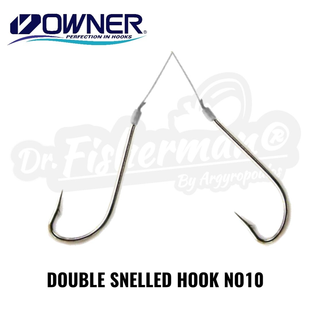 OWNER DOUBLE SNELLED HOOKS NO10