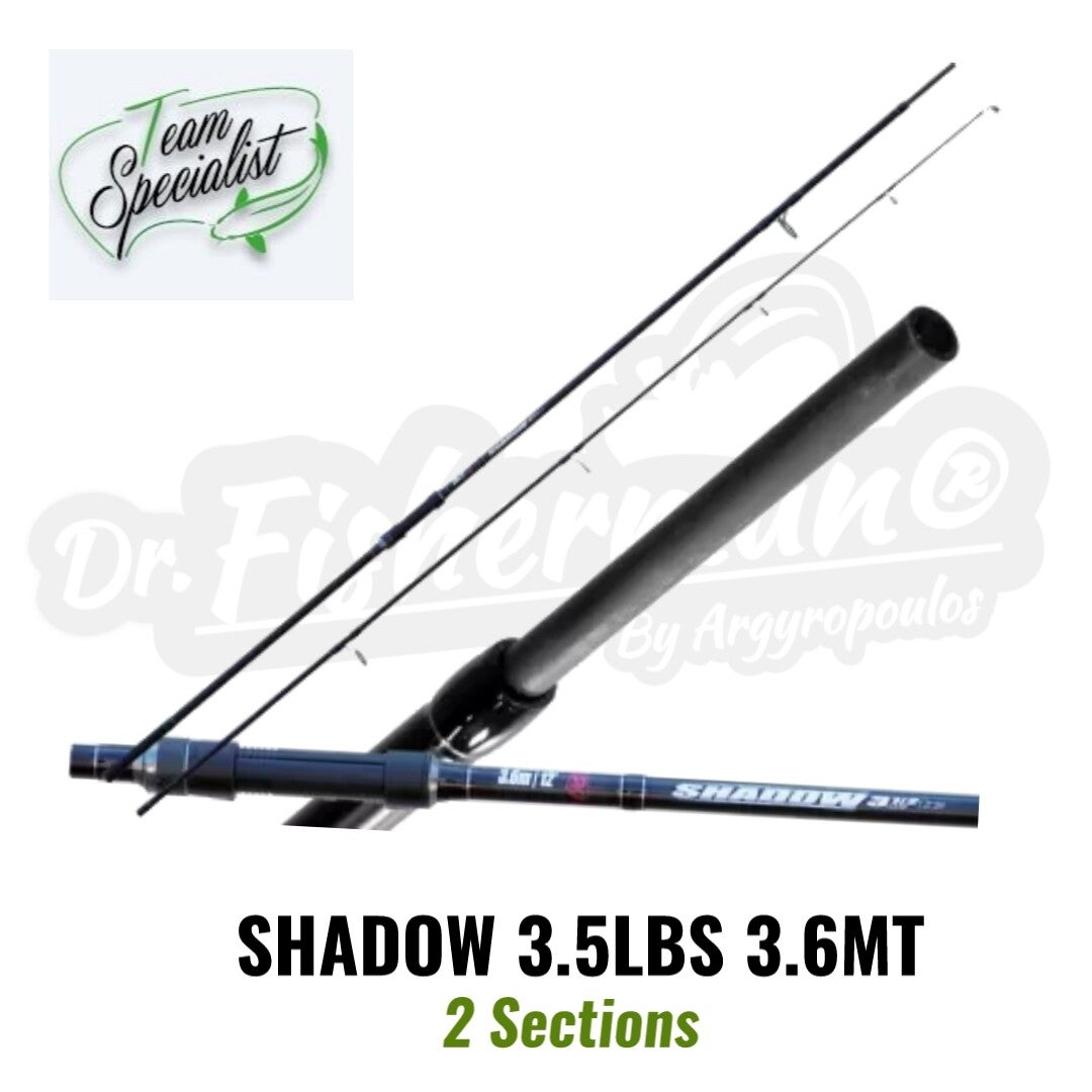 TEAM SPECIALIST SHADOW ROD 3.5LBS 3.60MT 2 SECTIONS