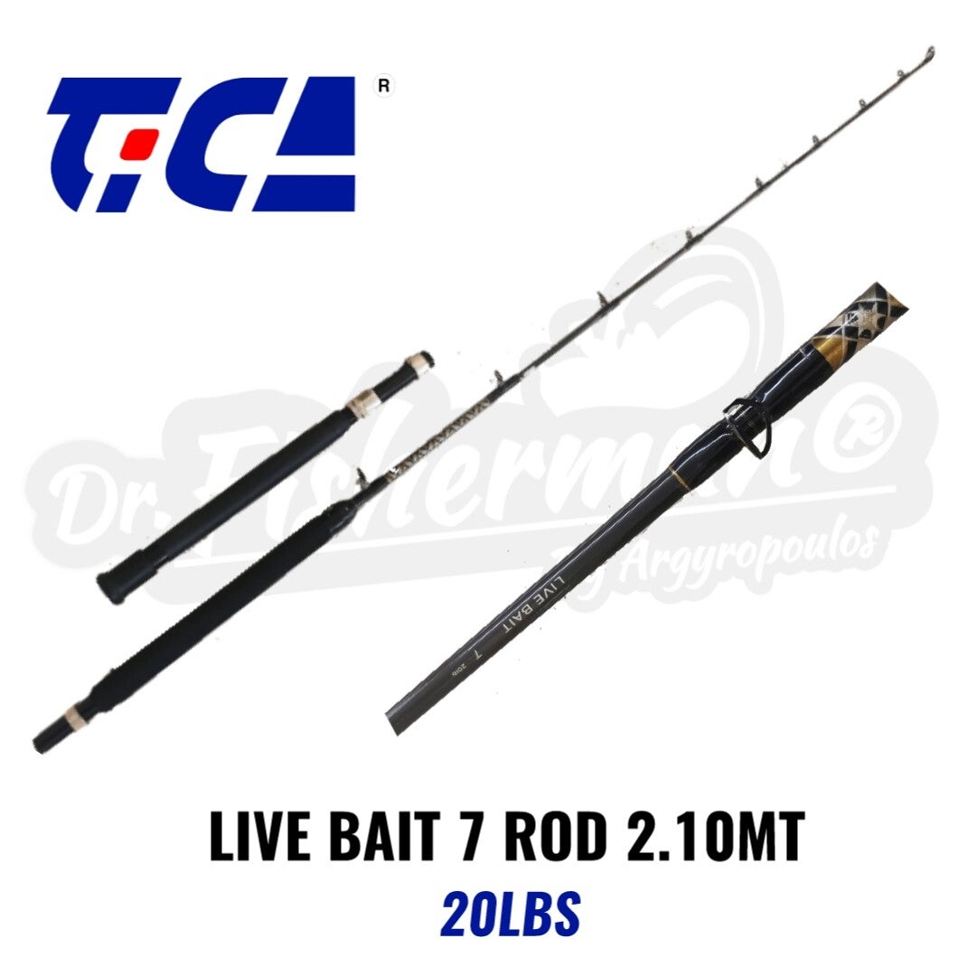 TICA LIVE BAIT 7 ROD 2.10MT 20LBS