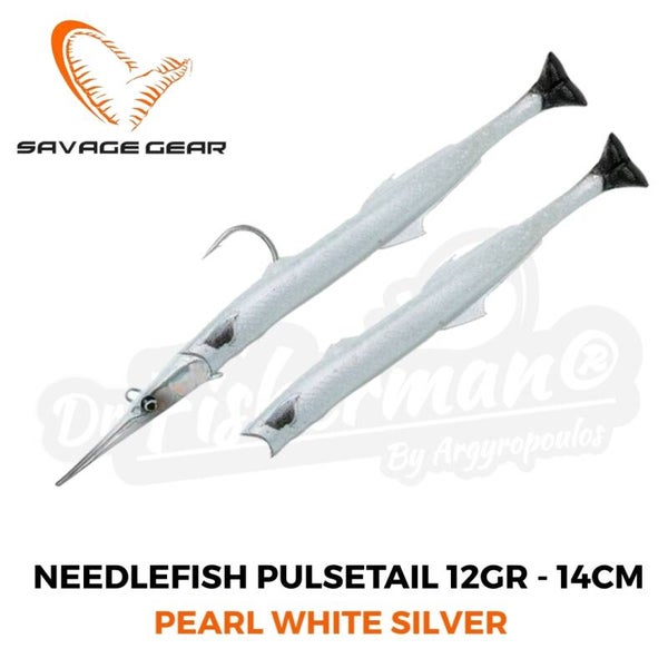 SAVAGE GEAR 3D NEEDLEFISH PULSETAIL REAL PEARL SILVER 12GR 14CM