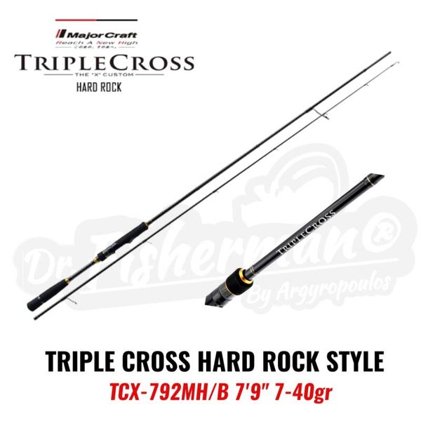MAJORCRAFT TRIPLE CROSS HARD ROCK STYLE TCX-792MH/B 7'9" 7-40GR