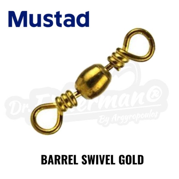 MUSTAD GOLD BARREL SWIVEL 2/0