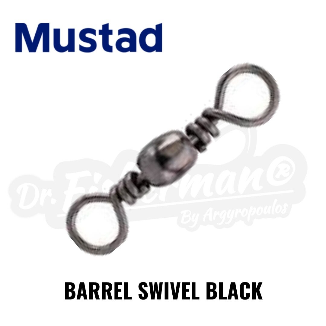 MUSTAD BLACK BARREL SWIVEL