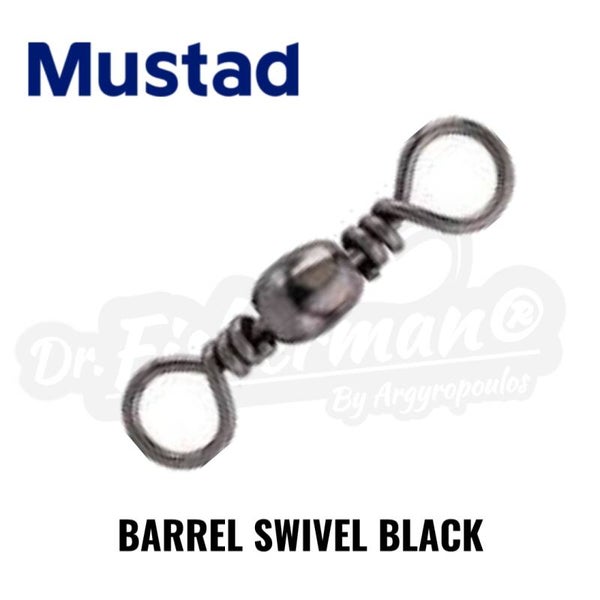 MUSTAD BLACK BARREL SWIVEL