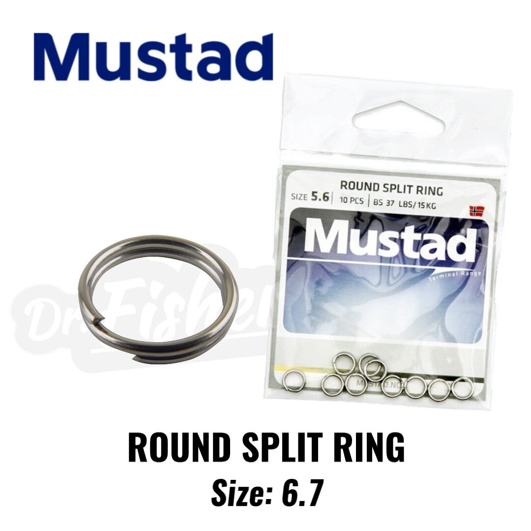 MUSTAD ROUND SPLIT RING SIZE:6.7
