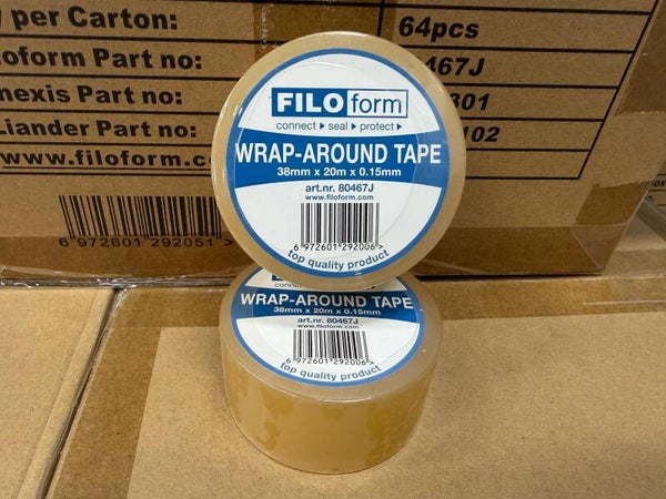 Filoform - Wikkeltape 38 mm x 20 m transparant 64st