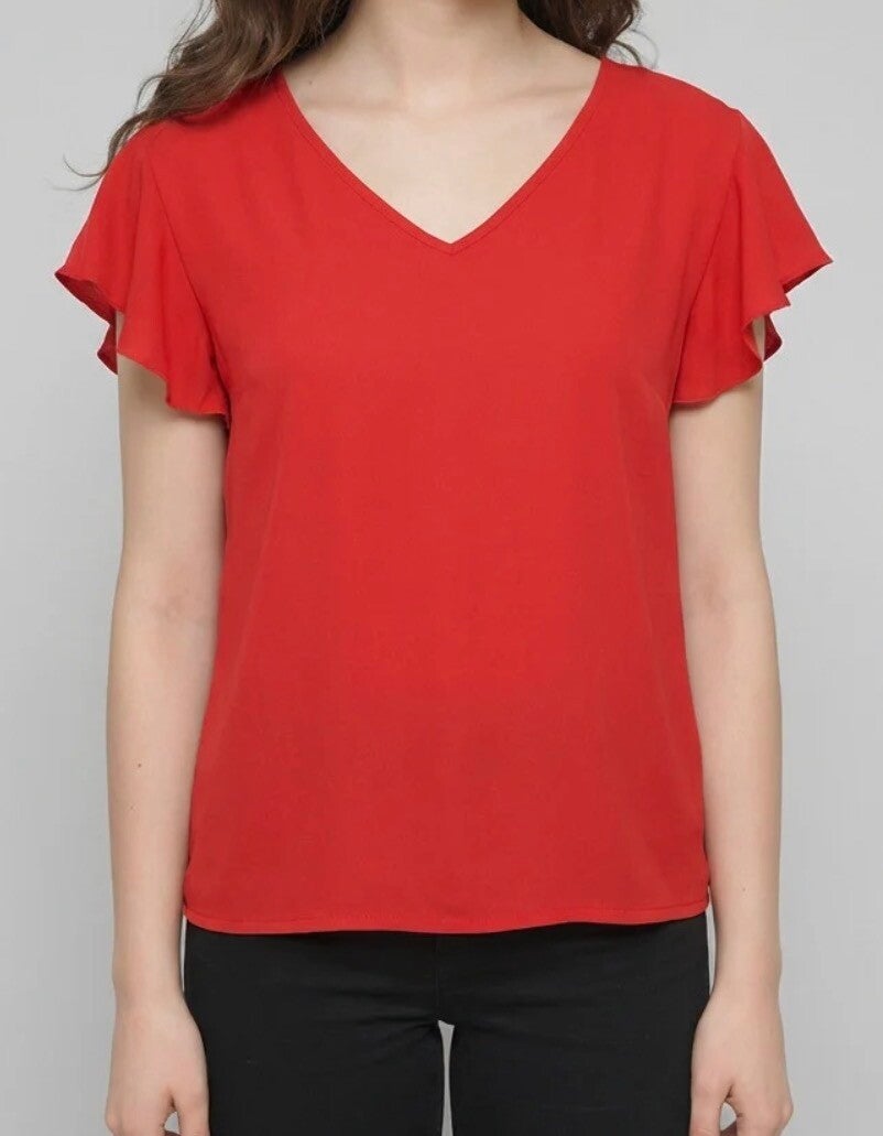 Blouse Sylvie rouge