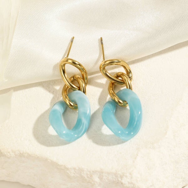 Boucles Lady bleues