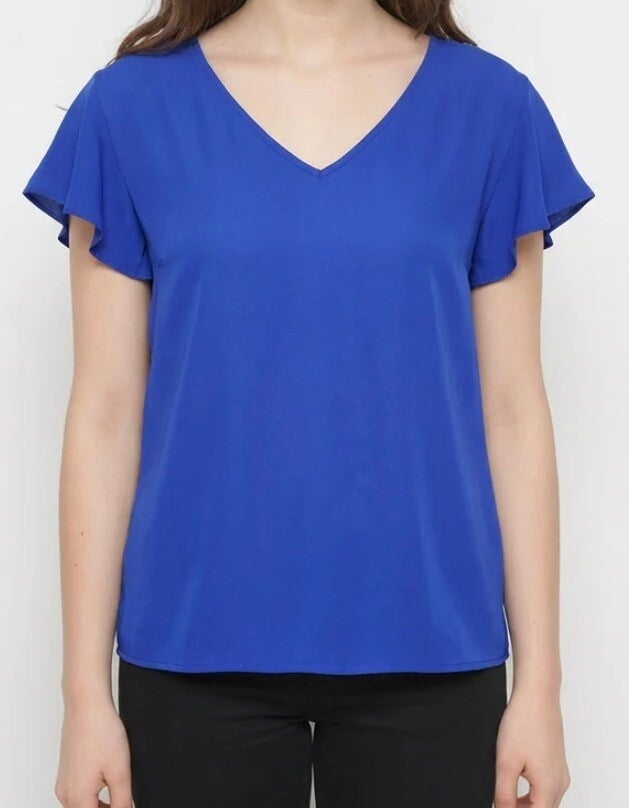 Blouse Sylvie bleu roi