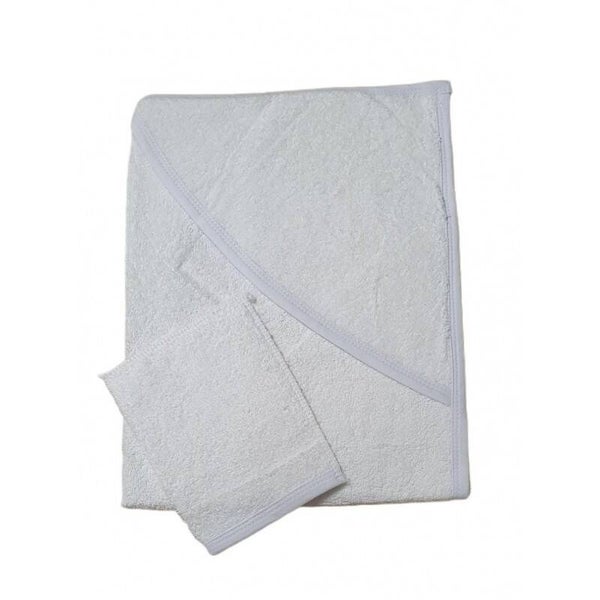 Cape de bain blanche personnalisable