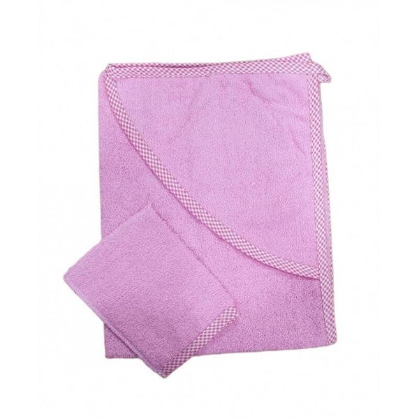 Cape de bain rose personnalisable