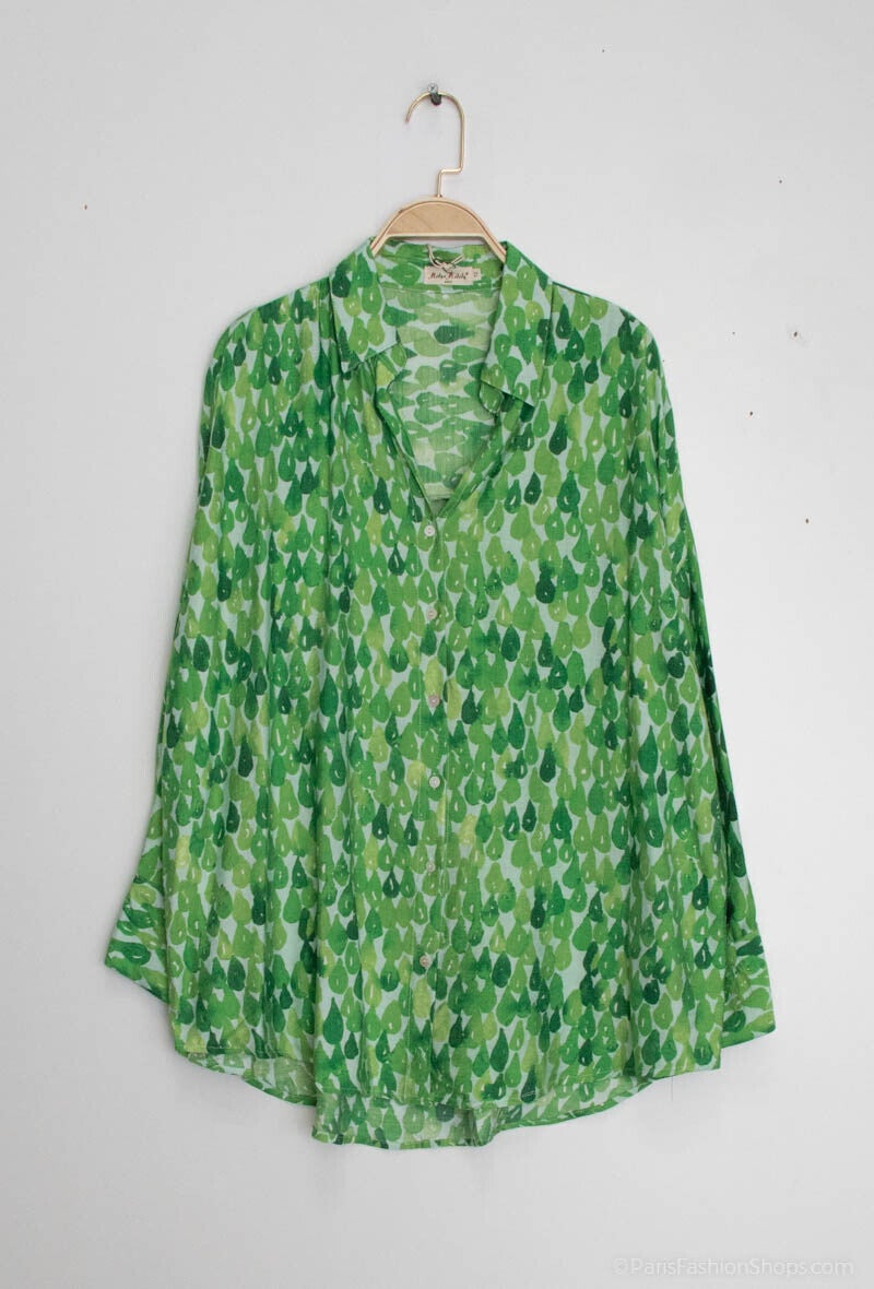 Chemise Caroline verte