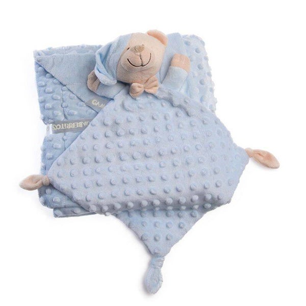 Coffret doudou ours bleu + couverture