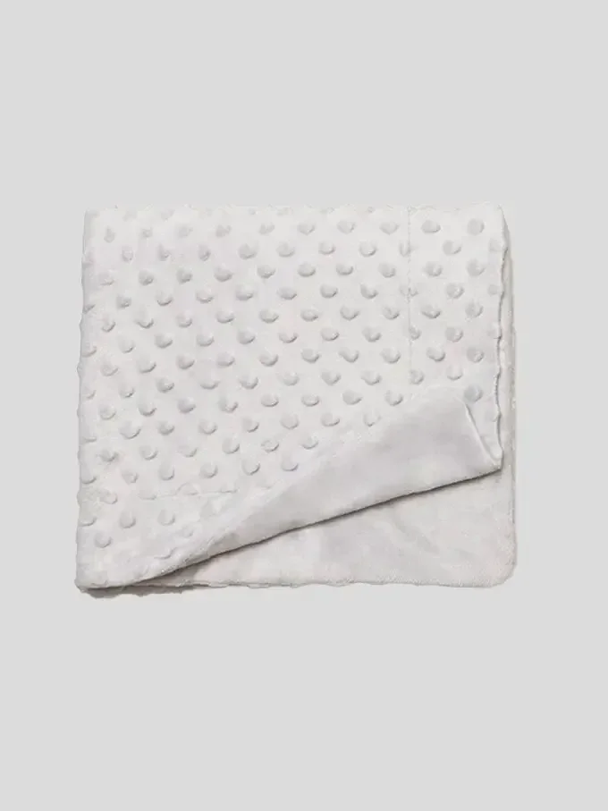 Couverture bébé à pois personnalisable