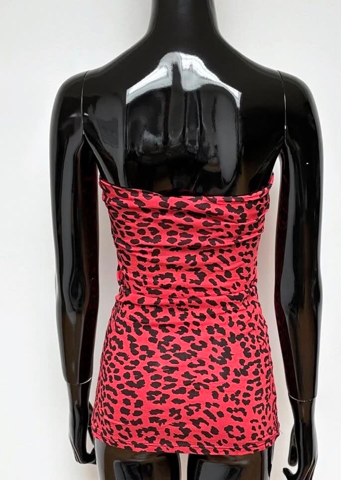 Top bustier Justine rouge