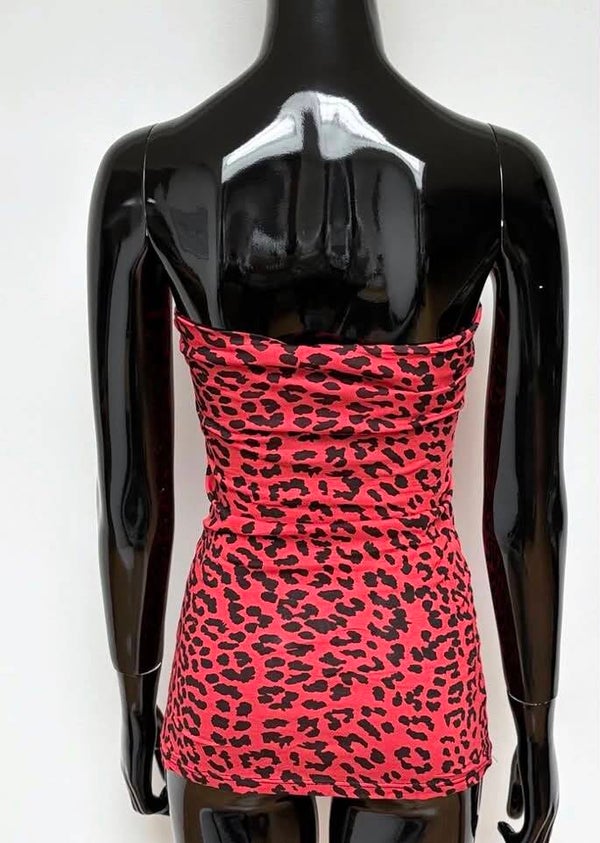 Top bustier Justine rouge
