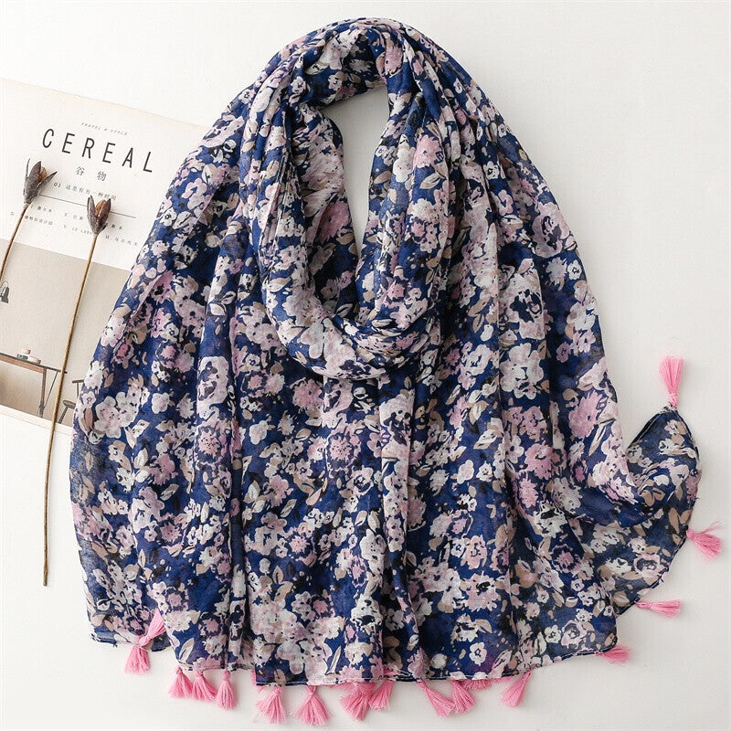 Foulard fleuri