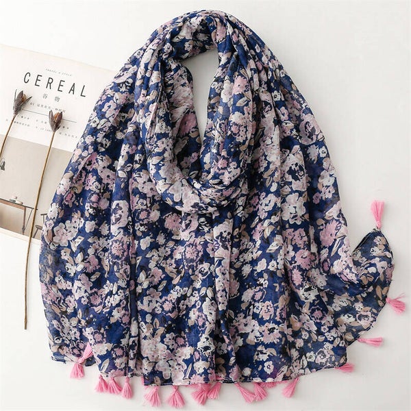 Foulard fleuri