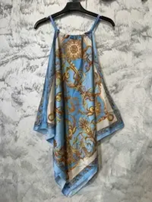 Top en satin imprimé
