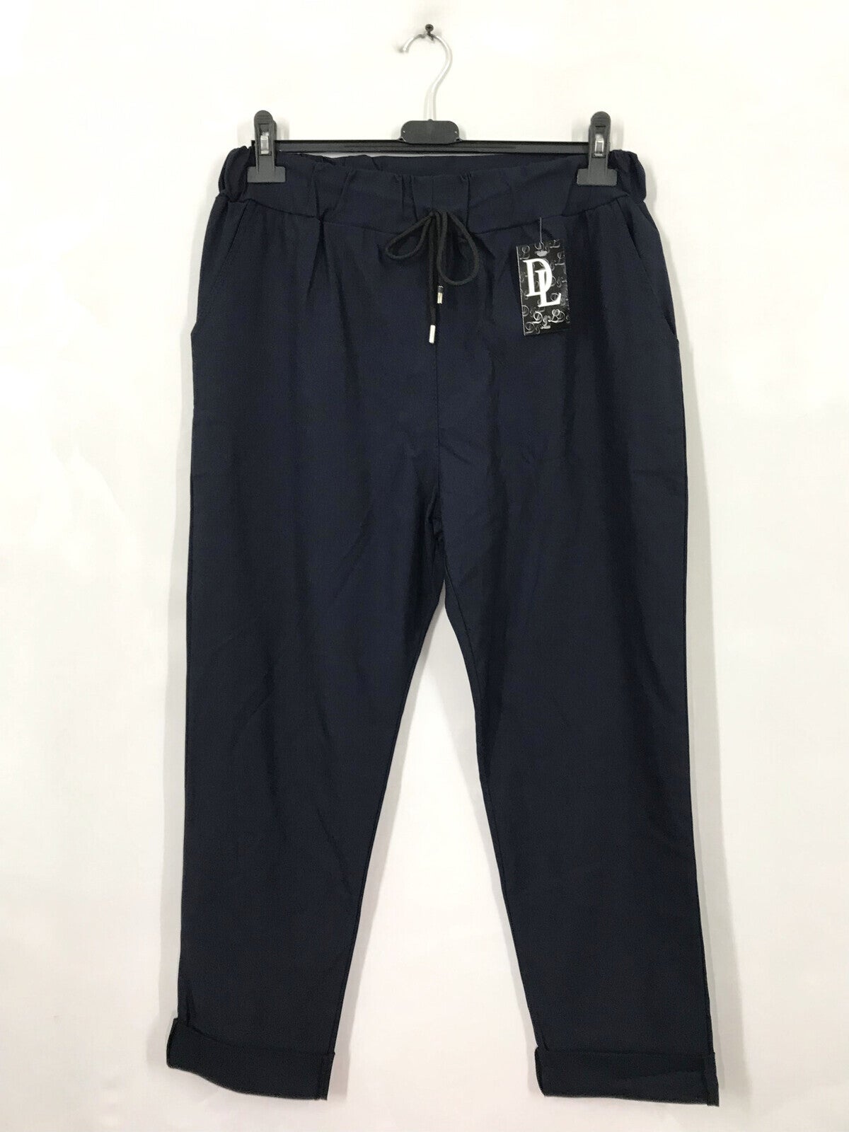 Pantalon bengaline extra stretch avec cordon noir