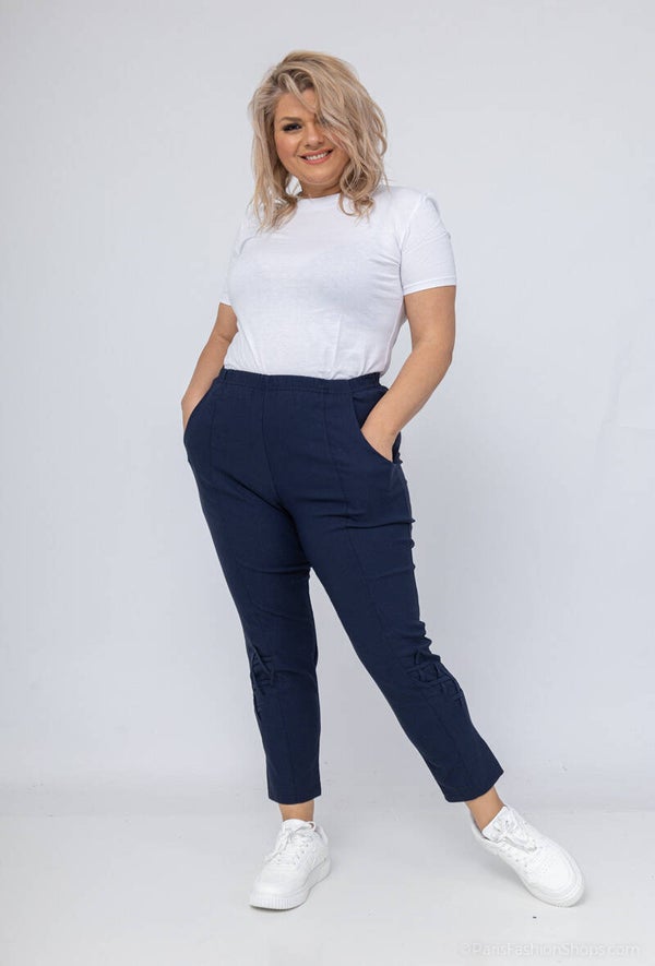 Pantalon stretch  bleu marine