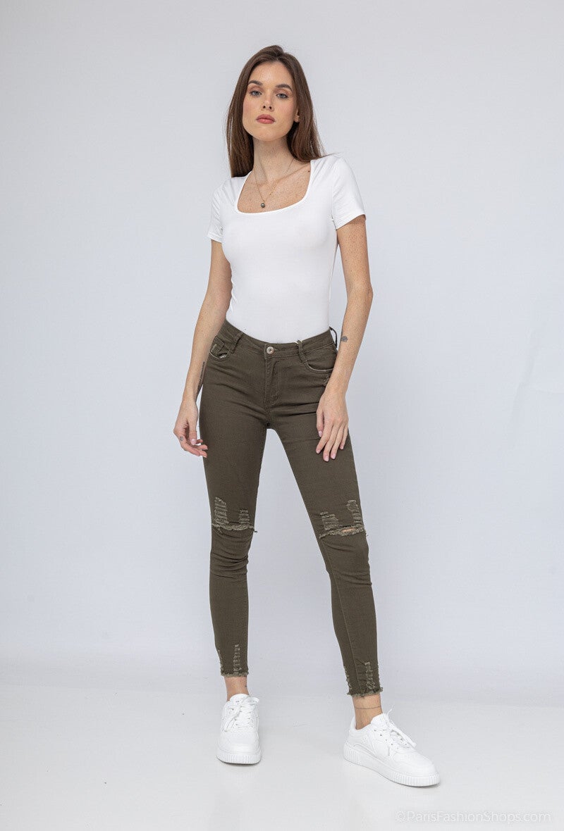 Pantalon skinny déchiré