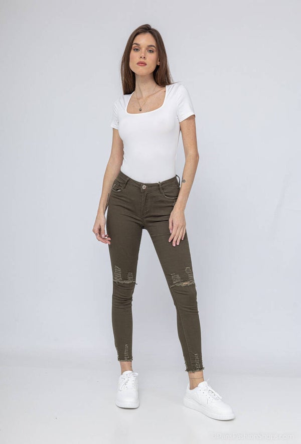 Pantalon skinny déchiré