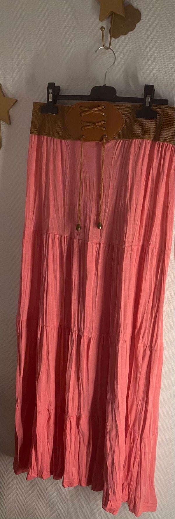 Longue jupe Corail