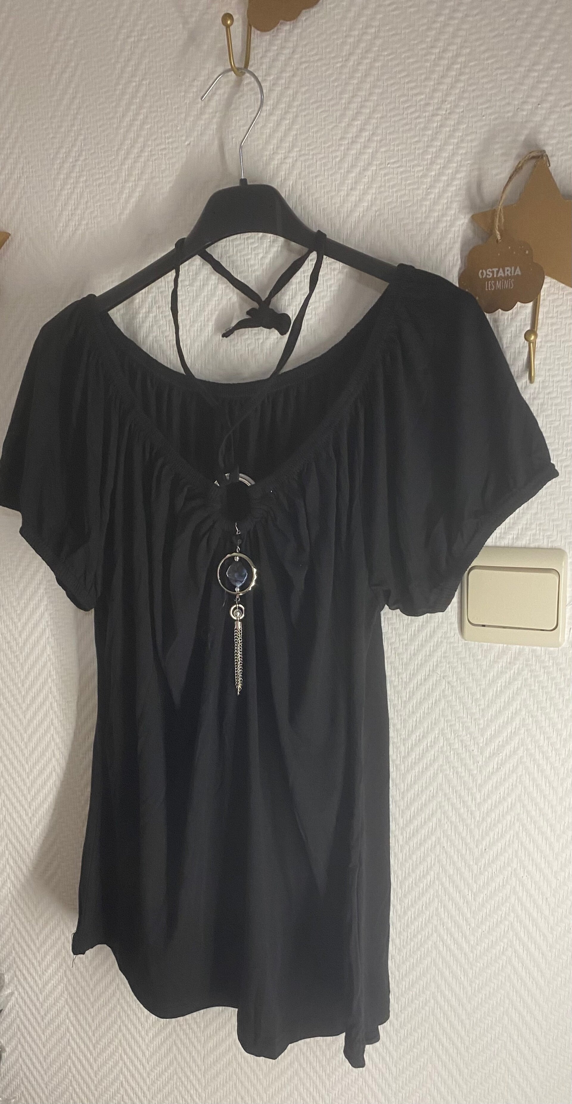 Blouse noire Nora