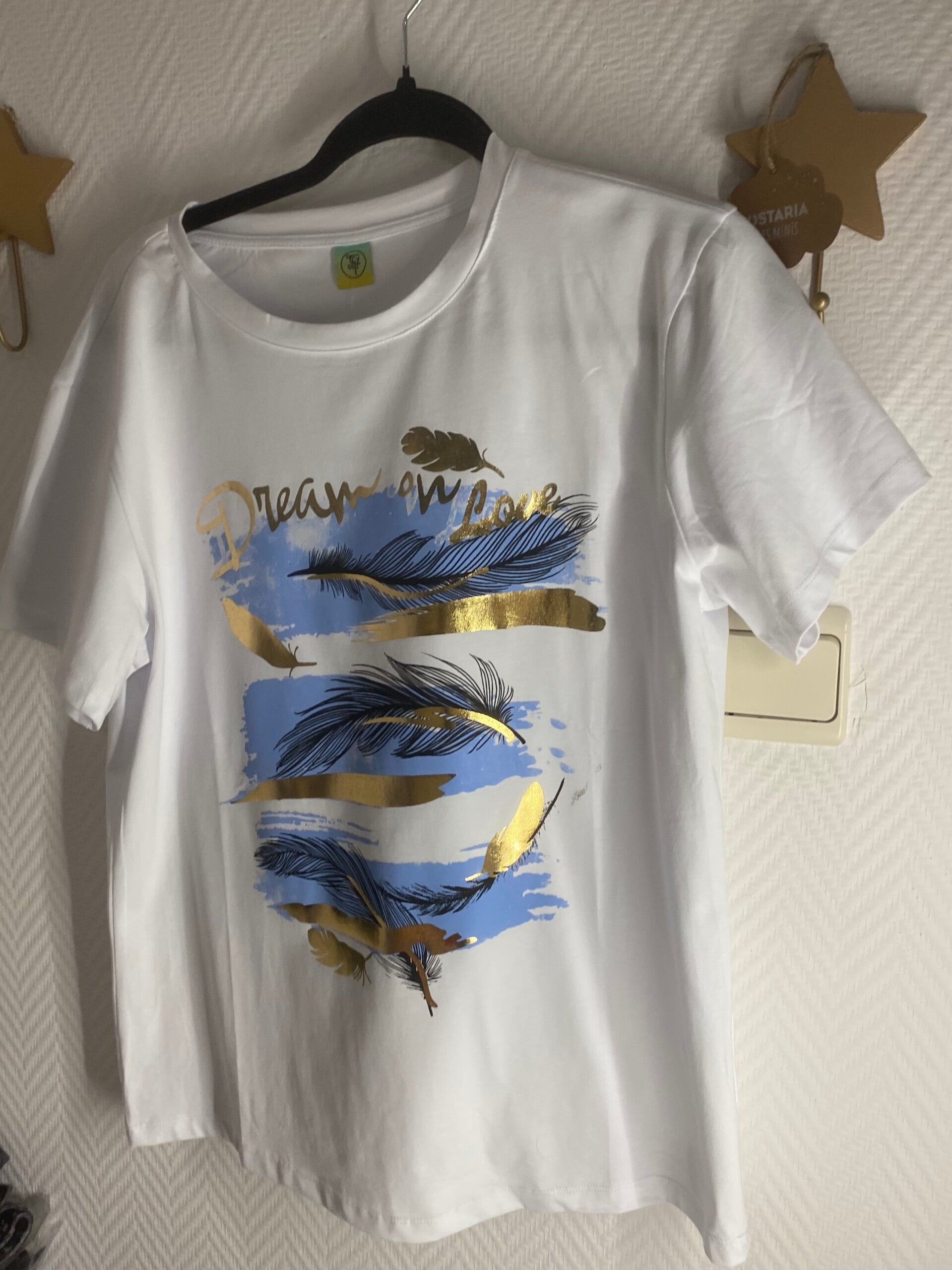 T-shirt plus bleu clair