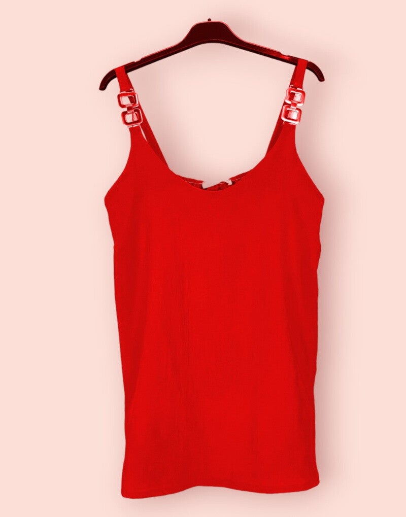 Top Lilou rouge