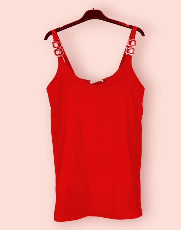 Top Lilou rouge