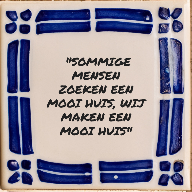 Quot op een tegeltje