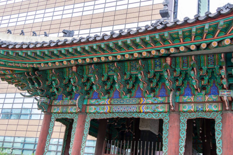 Detailing of roof  historic structure