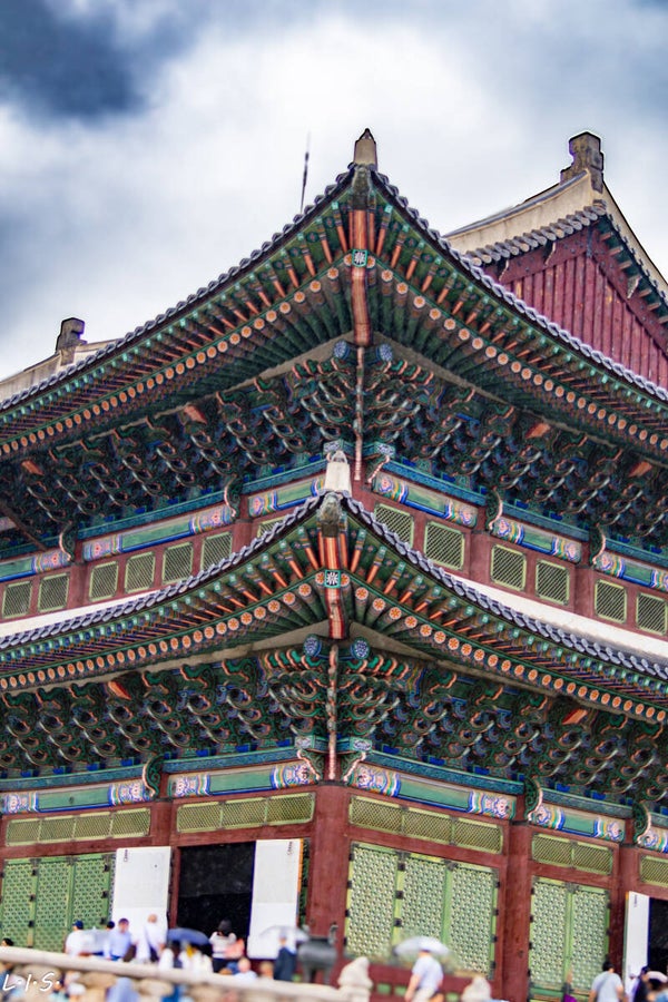 Gyeongbokgung Palace, South Korea Historic close up